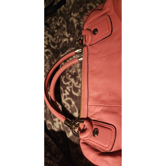 Rare COACH Pink Leather KRISTIN Large Top Zip HOBO ShoulderBag Purse HtF VguC - Picture 5 of 10